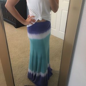 Tie Dye Maxi Skirt